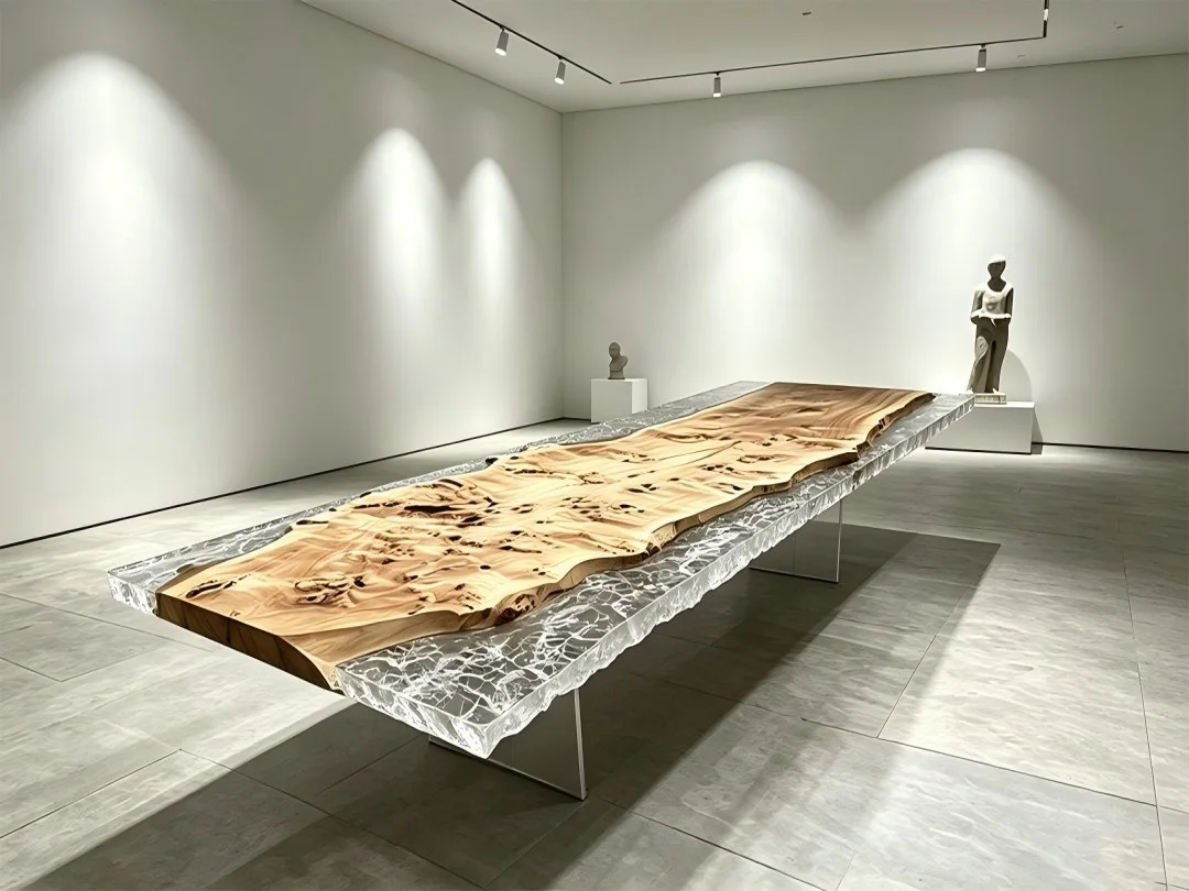 FU-001 Ice-Crack Crystal Table